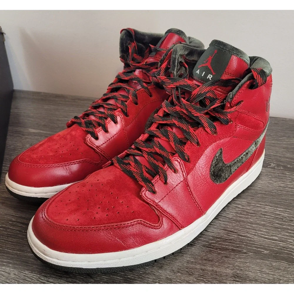 Nike Air Jordan 1 Retro High Premier Gucci Varsity Red Green 332134-631 Sz. 10.5